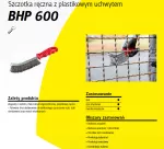 KLINGSPOR SZCZOTKA RĘCZNA UCHWYT PLASTIKOWY BHP600 DRUT MOSIĘŻNY
