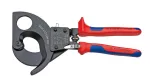 KNIPEX NOŻYCE DO CIĘCIA KABLI I PRZEWODÓ W ZAPADKOWE DO 52mm.