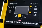PÓŁAUTOMAT SPAWALNICZY INWERTER MAGNUM MIG 420W DUAL PULS SYNERGIA IGBT 390A/60% 400V (MB501/5, MMA 4m,PODW.+CHŁ.+POD. 4X4 COMPACT RS1,0/1,2 - RA1,0/1,2) KOMPAKT
