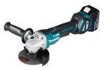 MAKITA SZLIFIERKA KĄTOWA  18V 125mm DGA518RTJU 2x5,0Ah REG.OBR. BL WŁĄCZNIK ŁOPATKOWY ADT