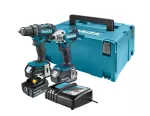 MAKITA ZESTAW COMBO 18V DLX2339JX1 (DDF482+DTD156) 3x5,0Ah MAKPAC ...