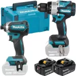 MAKITA ZESTAW COMBO 18V DLX2432TJ (DDF486, DTD153) 2x5,0Ah