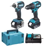 MAKITA ZESTAW COMBO 18V DLX2537TJ (DHP490, DTD153) 2x5,0Ah