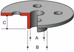 MAKITA SZABLON ŚR.9,5mm DO 3612/C 3620
