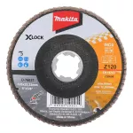 MAKITA ŚCIERNICA LISTKOWA ECONOMY 125x22,23mm P120 X-LOCK METAL, STAL NIERDZEWNA