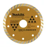 MAKITA TARCZA DIAMENTOWA 115x22,23mm TURBO (NA SUCHO) BETON,CEMENT, MARMUR, PŁYTKI