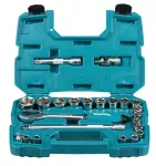 MAKITA ZESTAW NASADEK+KLUCZ 1/2"  Z GRZECH. 23szt.