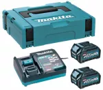 MAKITA ZESTAW ZASILAJĄCY 40V 2x2,5Ah XGT (BL4025x2+DC40RA) MAKPAC