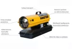 MASTER NAGRZEWNICA OLEJOWA  B 70CED BEZ ODPROWADZENIA SPALIN 20KW