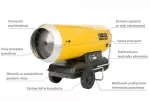 MASTER NAGRZEWNICA OLEJOWA  B360 BEZ ODPROWADZENIA SPALIN 111KW