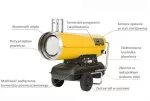 MASTER NAGRZEWNICA OLEJOWA  BV170E Z ODPROWADZENIEM SPALIN 49KW