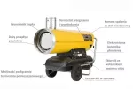 MASTER NAGRZEWNICA OLEJOWA  BV290E Z ODPROWADZENIEM SPALIN 85KW