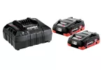 METABO AKUMULATOR 18V  4,0Ah LIHD 2szt. + ŁADOWARKA ASC 55