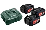 METABO AKUMULATOR 18V 4,0Ah x3 +ŁADOW. ASC 55