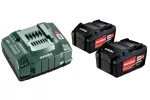 METABO AKUMULATOR 18V 5,2Ah x2 +ŁADOW. ASC 145