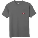 MILWAUKEE T-SHIRT Z KIESZONKĄ Z KRÓTKIM RĘKAWEM - JASNOSZARY WTSSGR-S