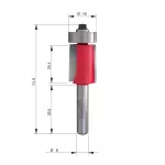MILWAUKEE FREZ S8 WYKOŃCZENIE PŁASKIE  19/74,5mm-1szt.