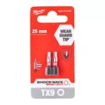 MILWAUKEE KOŃCÓWKA TX 9 x25mm /2szt. ShW UDAROWA