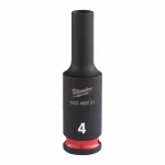 MILWAUKEE NASADKA UDAROWA  1/4"  4mm  DŁUGA SHOCKWAVE
