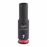 MILWAUKEE NASADKA UDAROWA  1/4"  7mm DŁUGA SHOCKWAVE