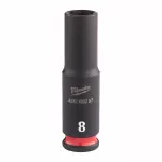 MILWAUKEE NASADKA UDAROWA  1/4"  8mm ... DŁUGA SHOCKWAVE