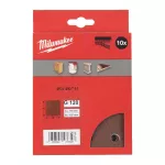 MILWAUKEE PAPIER ŚCIERNY 115mm x 107mm 10 OTWORÓW P240 /10szt.