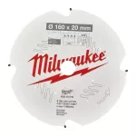 MILWAUKEE PIŁA TARCZOWA 160x20x2,2x4z CEMENT WŁÓKNISTY