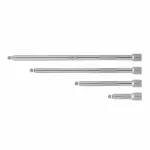 MILWAUKEE PRZEDŁUŻKA RUCHOMA Z KULISTĄ KOŃCÓWKĄ 1/4" ZESTAW 4szt