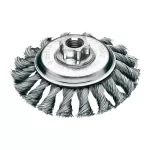MILWAUKEE SZCZOTKA DRUCIANA STOŻKOWA M14 115x12 STALOWA WIĄZANA 0.5-1szt.