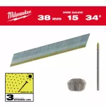 MILWAUKEE SZTYFTY WYKOŃCZENIOWE, 15G, GŁOWA TYPU D 38mm INOX DO M18 CN15GA /2500szt.