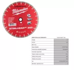 MILWAUKEE TARCZA DIAMENTOWA STEELHEAD 350mm