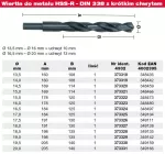 MILWAUKEE WIERTŁO METAL HSS-R 15,0mm PODTACZANE do 10mm.