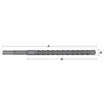 MILWAUKEE WIERTŁO SDS PLUS  5 x 165mm  MX4