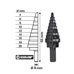 MILWAUKEE WIERTŁO STOPNIOWE  4-20 (9 - STOPNI : 4,6,8,10,12,14,16,18,20). ###