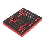 MILWAUKEE WKŁADKA PIANKOWA Z KLUCZAMI HEX Z UCHWYTEM COMFORT GRIP- 11 szt.