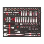 MILWAUKEE WKŁADKA PIANKOWA Z NASADKAMI I GRZECHOTKAMI 1/4",3/8",1/2"