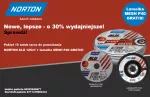 NORTON TARCZA.ALU 125mm x 1,0mm x 22,23mm /15sztuk. + LAMELKA MESH P40 GRATIS