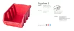 PATROL ERGOBOX 2 CZERWONY 116 x 161 x 75