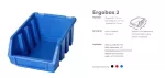 PATROL ERGOBOX 2 NIEBIESKI 116 x 161 x 75