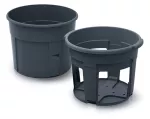 PROSPERPLAST DONICZKA DO UPRAWY ZIEMNIAKÓW 40cm IZIE400 ANTRACYT