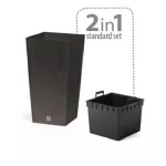 PROSPERPLAST DONICZKA RATO SQUARE 325mm ANTRACYTOWY