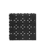 PROSPERPLAST KRATKA CHODNIKOWA EASY SQUARE - CZARNE 9 szt. 1,5m2