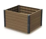 PROSPERPLAST WARZYWNIAK-RABATA OGRODOWA BASE PLANET 75,6x61,8x46cm BRĄZ