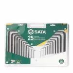 SATA ZESTAW KLUCZY IMBUSOWYCH 25el. SASZETKA