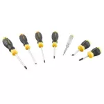 STANLEY WKRĘTAKI  7cz. C/GRIP (3PŁ+3PH+PRÓBNIK NAPIĘCIA)