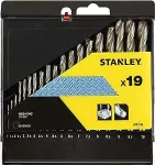 STANLEY WIERTŁA ZESTAW DO METALU 19szt. 1-10 mm