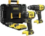 STANLEY ZESTAW V20 SFMCK461D2S (SFMCD715 + SFMCF810B) 2x2,0Ah TSTAK