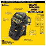 STANLEY LASER LINIOWY 360 FATMAX X3 CZERWONY Li-ION 20m