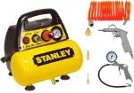 STANLEY KOMPRESOR BEZOLEJOWY  6L+ZESTAW PNEUMATYCZNY