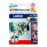 TESA PLASTRY POWERSTRIPS LARGE 4szt. 2kg /BIAŁE ...
